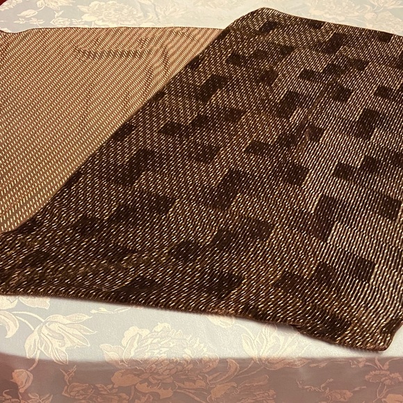 Brown Patterned Scarf - Picture 2 of 10